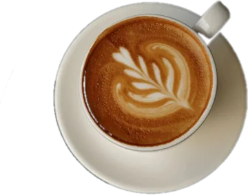 Kafa sa mlekom u beloj šolji